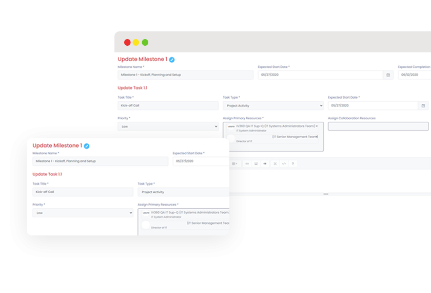 Add milestones and tasks Add milestones and tasks