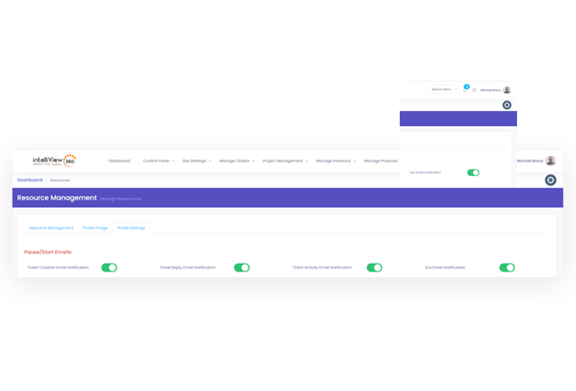 Manage Profile Settings